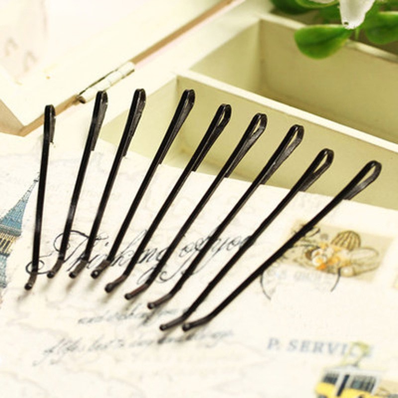 Set Kẹp Tóc Mái Tăm Đen Đơn Giản Tạo Kiểu Tóc Hàn Quốc Dễ Thương KC56 JOLY