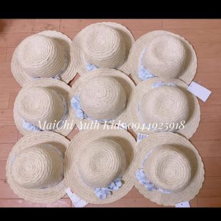 Mũ bèo nơ xanh hm