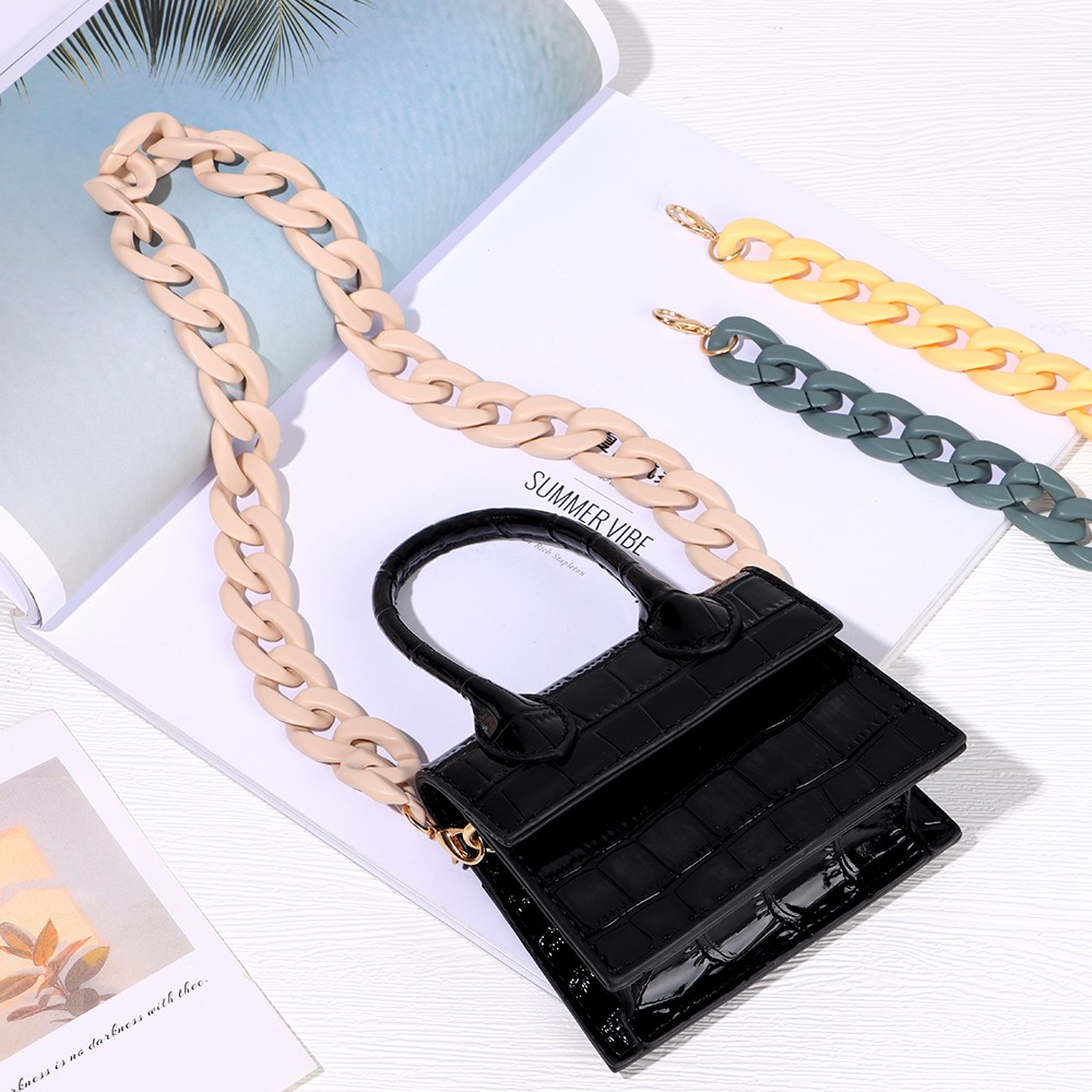 Acrylic Bag Chain Strap Replaceable Detachable Bag Straps Resin DIY Bag Accessories