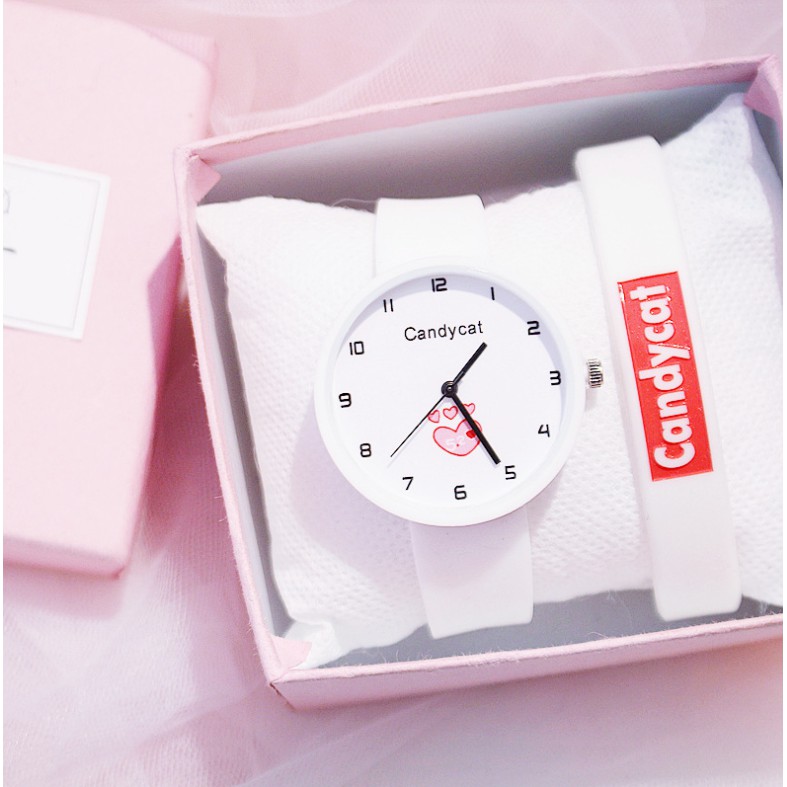 (Ko lắc) Đồng hồ thời trang nữ dây cao su C26 Candycat TRÁI TYM | BigBuy360 - bigbuy360.vn