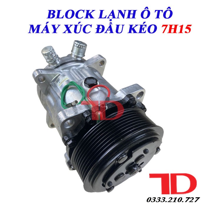 Block lạnh ô tô Máy Xúc Đầu Kéo 7H15 Van đít Bản 8PK 24V
