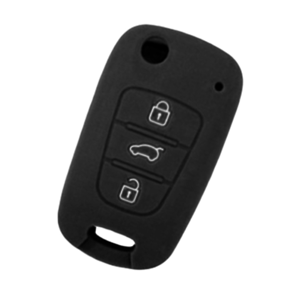 Vỏ Bọc Chìa Khóa Điều Khiển Từ Xa 3 Nút Bằng Silicon Thời Trang Cho Kia Hyundai