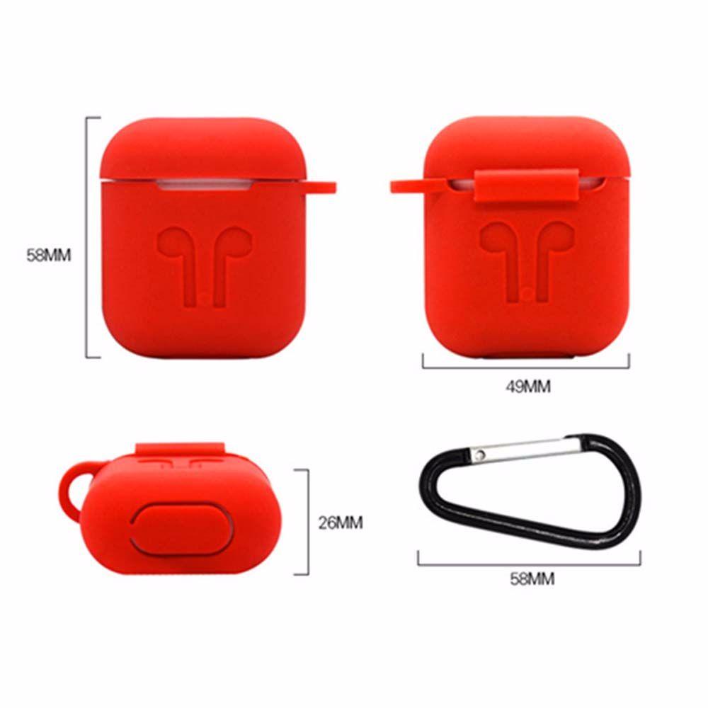 Vỏ Bảo Vệ Hộp Đựng Tai nghe không dây Không Dây Bằng Silicon Chống Thất Lạc Có Móc Khóa