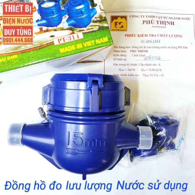 Đồng hồ Nước - Có kẹp chì kiểm định