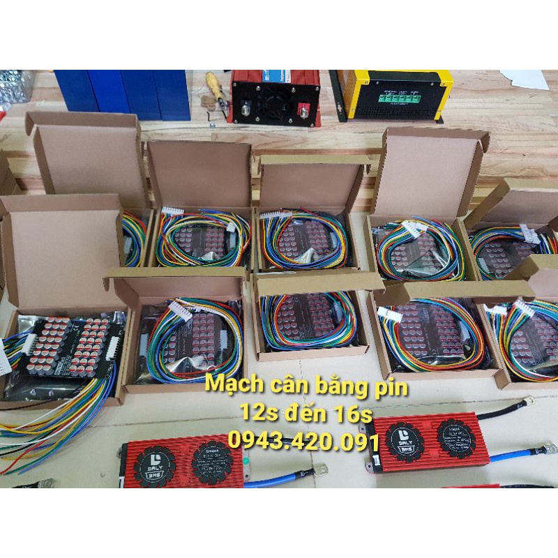 Mạch cân bằng chủ động 4s, 8s, 16s pin lithium, dòng cân bằng 5.5A