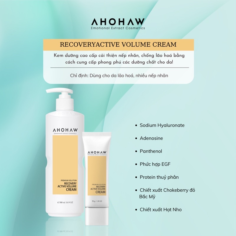 Kem cải thiện nếp nhăn cao cấp Ahohaw