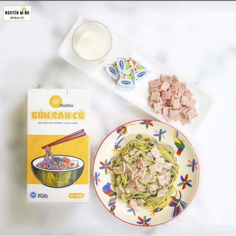 [SẢN PHẨM XANH] Mì Rau Củ| Bún Rau Củ Nguyên Minh Sấy Lạnh Dai Ngon Bổ Dưỡng Hộp 300Gr | BigBuy360 - bigbuy360.vn