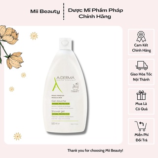Sữa Tắm Giảm Và Ngăn Ngừa Mụn Lưng ADERMA Chính Hãng Pháp Mẫu Mới Nhất 500ml