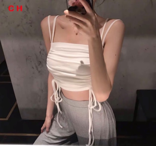 Áo 2 dây rút hông chất bozip COB864 | BigBuy360 - bigbuy360.vn