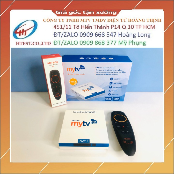 Hộp Tivi Box MyTV Net 4G Android 9.0 Tặng Kèm Chuột Bay Tìm Kiếm Giọng Nói Netbox B2