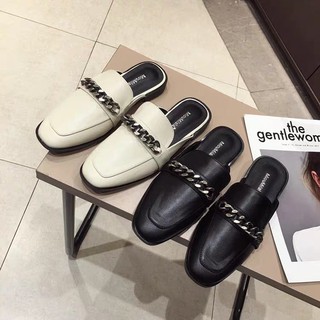 Giày sục da xích cao cấp (có sẵn) Andu Store [VIDEO +ẢNH THẬT SHOP CHỤP]Sục bệt nữ