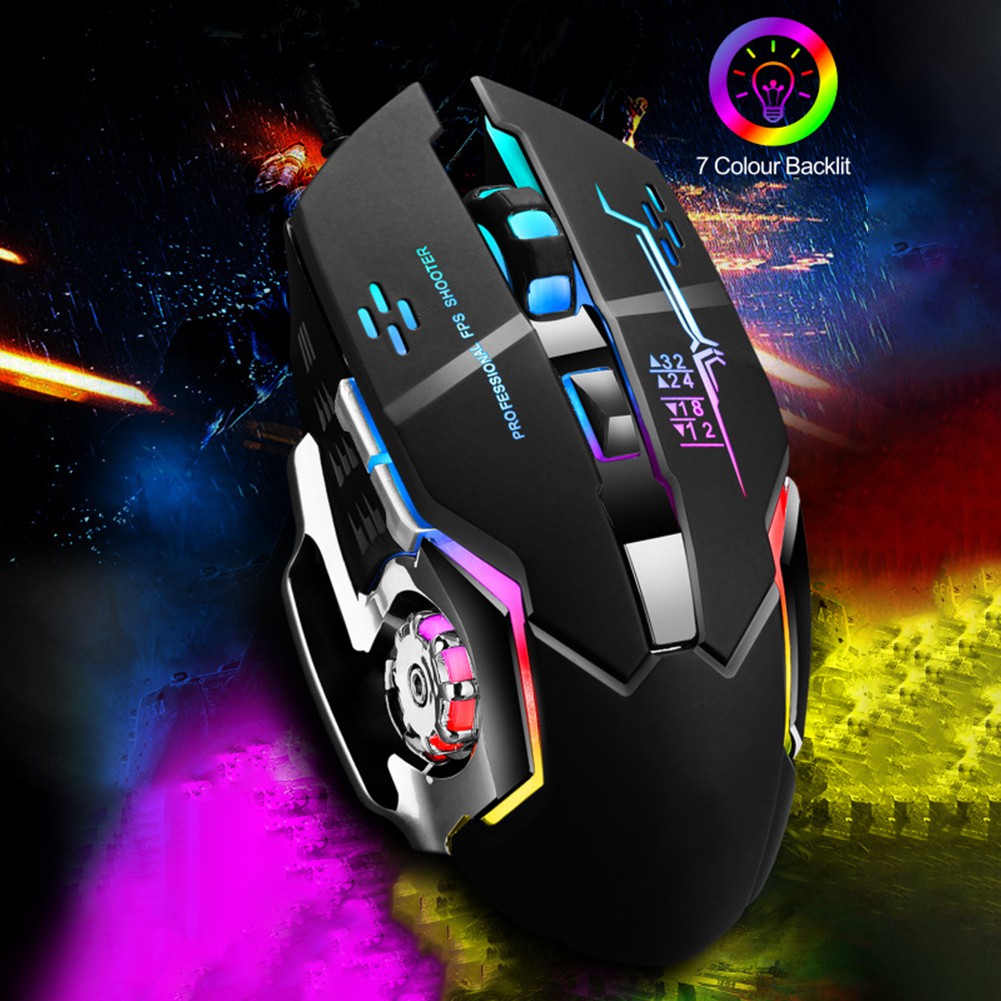 Chuột Gaming Hel + X3 Có Dây Đèn Rgb Cho Máy Tính