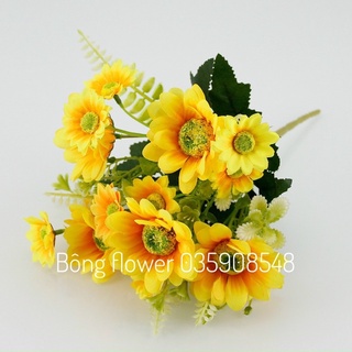 ♡ Cụm Hoa Hướng Dương Giả dài 26 cm