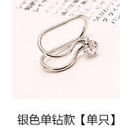 Khuyên kẹp vành tai kim loại hình mặt trăng/ngôi sao/hoa thời trang cho nữ