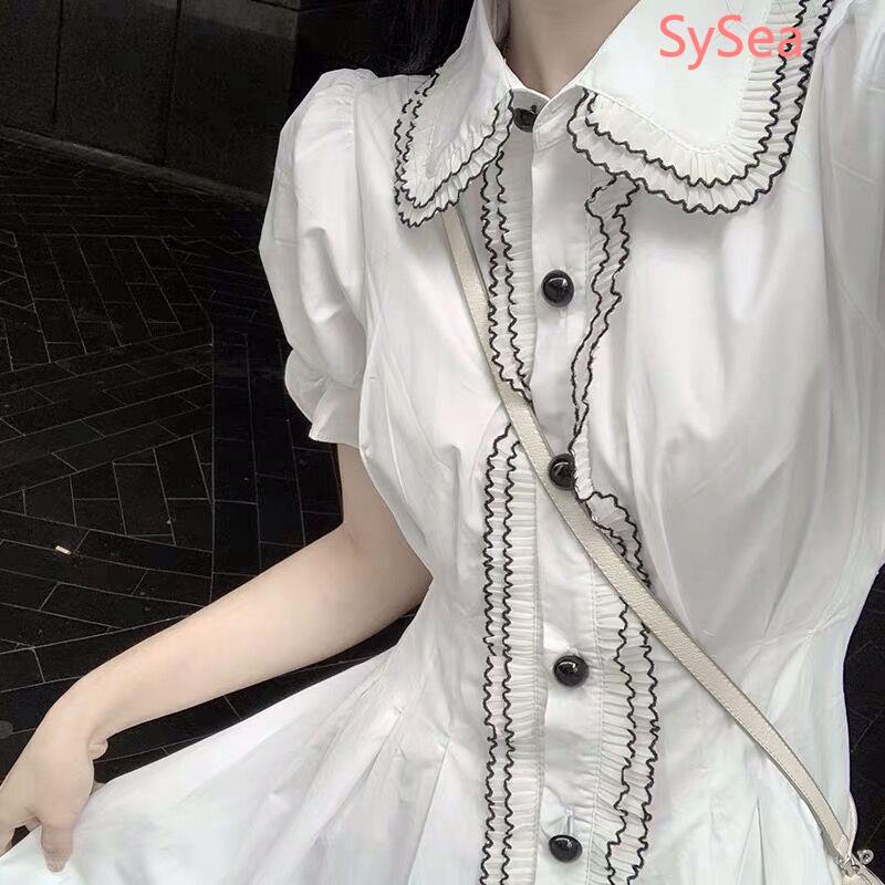 Đầm nữ tay ngắn phong cách ngọt ngào và dễ thương | BigBuy360 - bigbuy360.vn