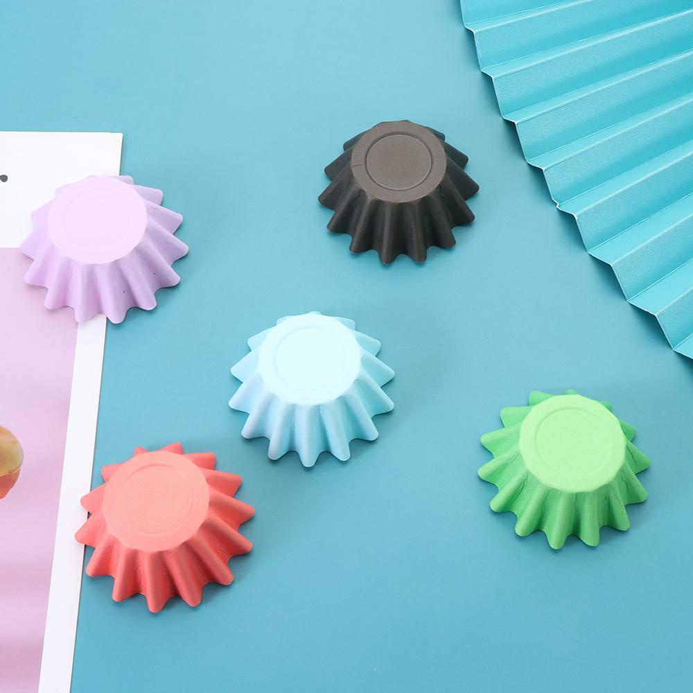 GOGOUP Set 50 Cốc Làm Nóng Chảy Sáp Màu Đen Chống Rò Rỉ Có Thể Tái Sử Dụng