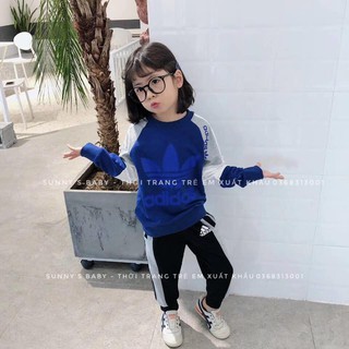 bộ nỉ adidas cho bé trai/gái