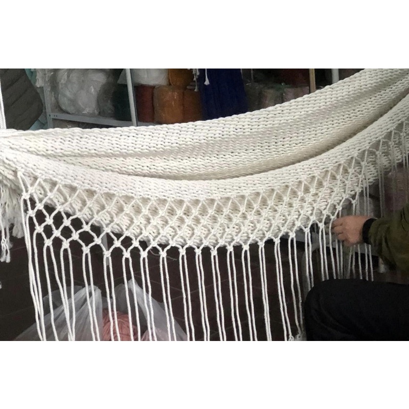Võng ngoài trời, võng macrame chống lật võng biển kiểu Brazil đan tay - Giao hỏa tốc HCM
