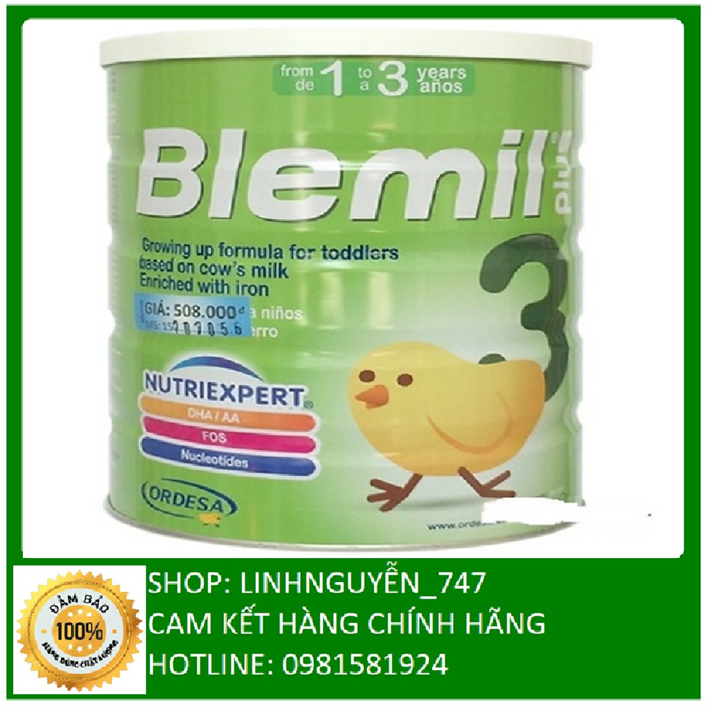 Sữa Blemil plus số 1/2/3/4 800G