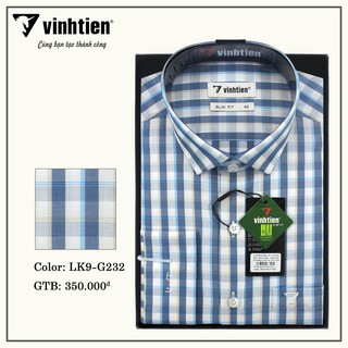 Áo sơ mi nam tay dài caro Bamboo Slim Fit Vĩnh Tiến