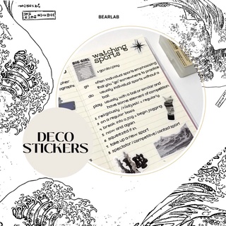 Set 10 miếng sticker trang trí đơn giản | Deco stickers