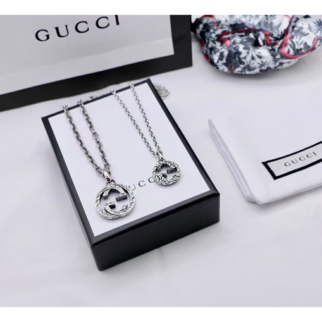 vòng cổ Bạc S925 Gucci Kiểu Dáng Cổ Điển Dành Cho Cặp Đôi