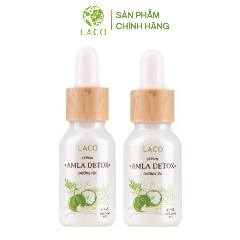 Serum Amla Detox Laco 15ml giúp nuôi dưỡng tóc giúp mái tóc chắc khoẻ, mềm mượt