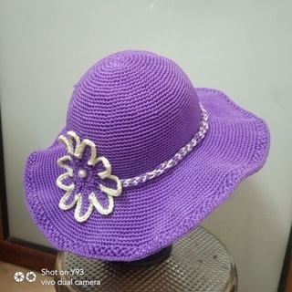 Mũ vành rộng sợi thô