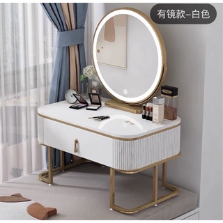 Bàn trang điểm phong cách Bắc Âu kiểu ngồi bệt sang chảnh hiện đại( tặng kèm thảm )