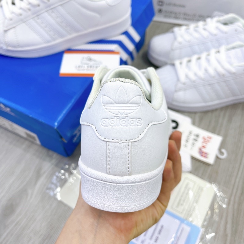 Giày Thể Thao Mũi Sò Full Trắng Nam Nữ  giày sneaker trắng basic thanh lịch dễ phối đồ