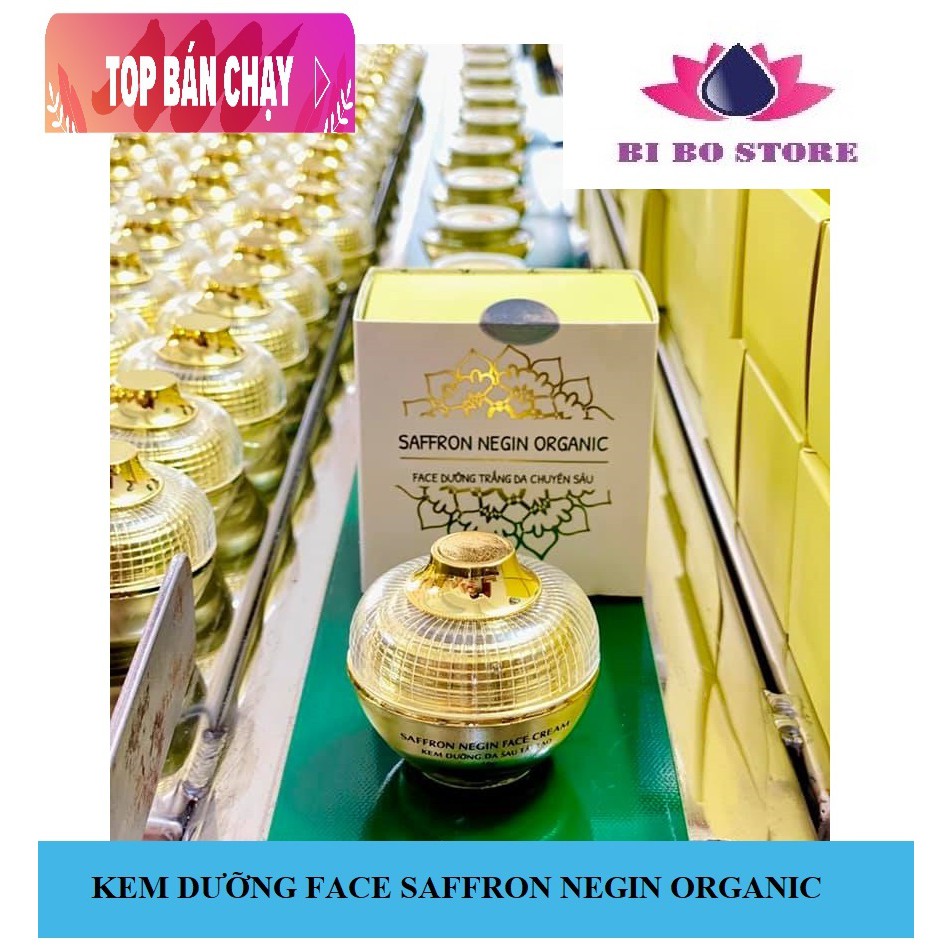 Kem Face Dưỡng Trắng Da Mặt Chuyên Sâu Saffron Negin Organic 10gr