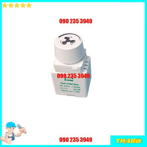 Bộ chỉnh Dimmer quạt 1000W mặt Sino - CL7F Đsg