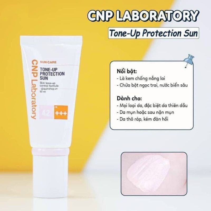 Kem chống nắng nâng tông da CNP Laboratory Tone-Up Protection Sun SPF42/PA+++ 50ml
