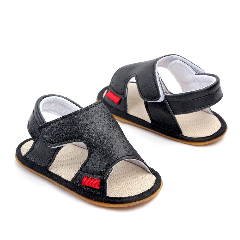 Giày tập đi Sandal cho bé trai bé gái sơ sinh từ 0-12 tháng đế mềm chống trơn trượt phong cách Hàn Quốc D28