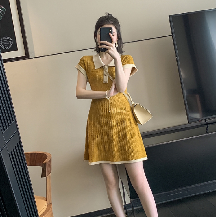 Đầm Dệt Kim Dáng Chữ A Phong Cách Retro Hàn Quốc | BigBuy360 - bigbuy360.vn