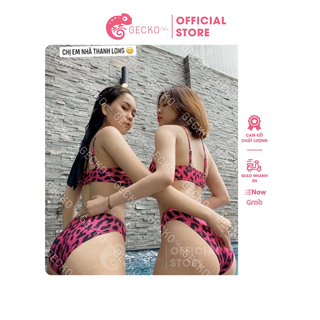 Bikini Đồ Bơi 2 Mảnh B.áo Hồng, Trái Cam GK0216 (Ảnh Thật)