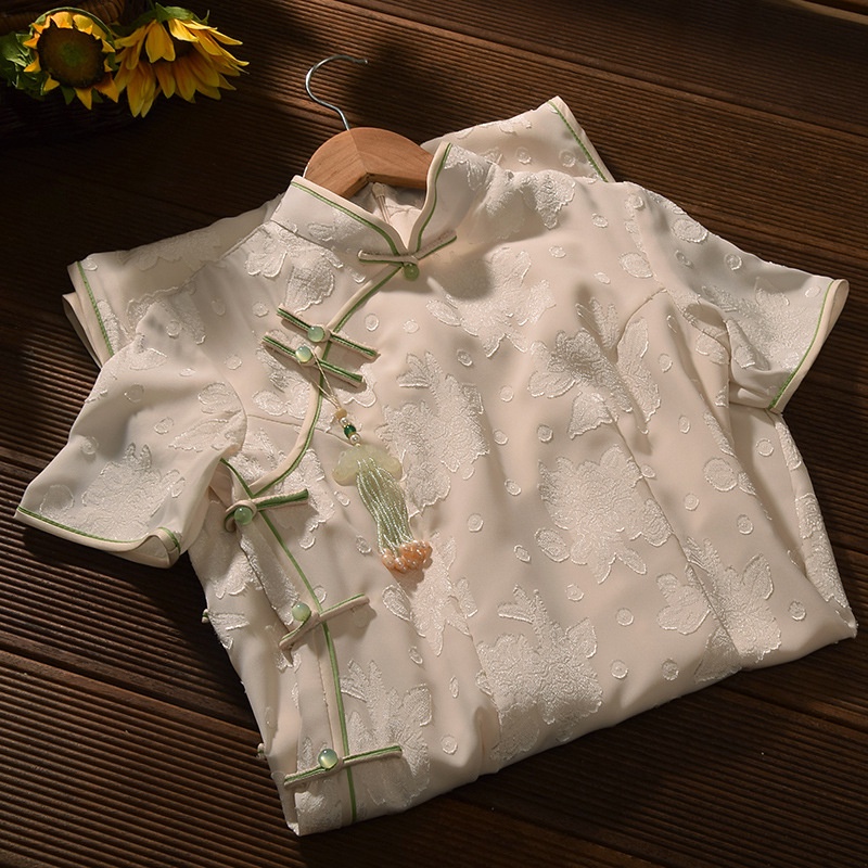 Đầm Sườn Xám Cách Tân Cài Nút Thời Trang Mùa Hè Vintage Mới Size S Đến 2XL