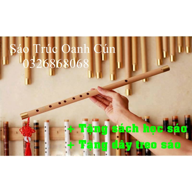 Sáo Trúc Tone Đô (C5) - Tặng kèm sách hướng dẫn và dây treo sáo