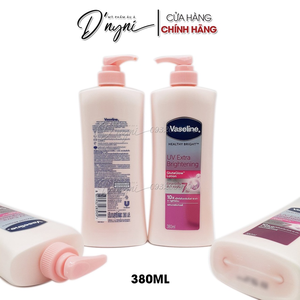 Sữa dưỡng thể Vaseline 10x UV Lightening Thái Lan 570ml