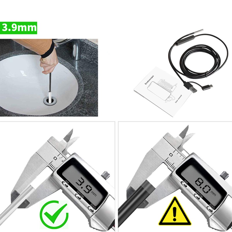 Camera nội soi 3 trong 1 chống nước ip67 3.9mm chất lượng