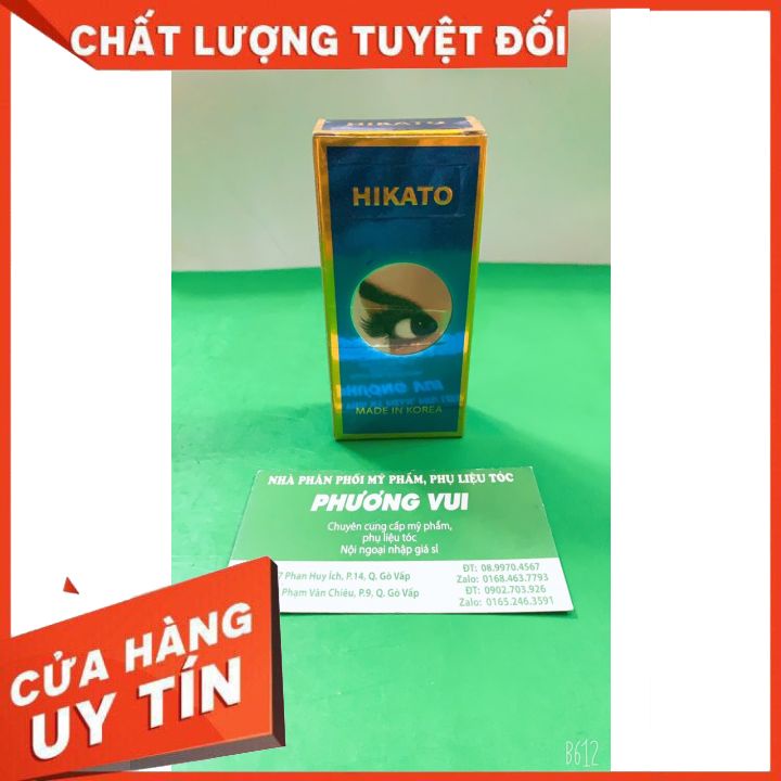 Keo nối mi HIKATO(hàn quốc )vỏ màu xanh không cay mắt - khô nhanh trong 3s- hàng chuyên dùng cho nối long mi-