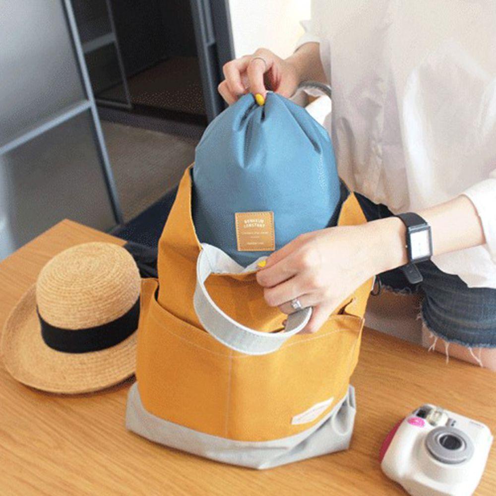 Túi Đựng Mỹ Phẩm Hình Tròn Sức Chứa Lớn Tiện Dụng Khi Đi Du Lịch
