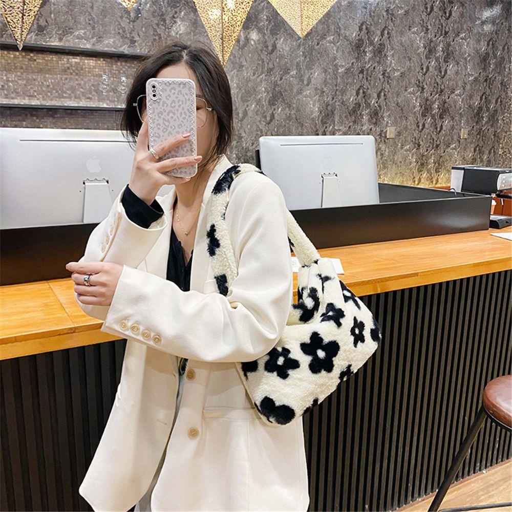 Túi Tote Đeo Vai MIHAN1 In Họa Tiết Hoa Thời Trang Thu Đông