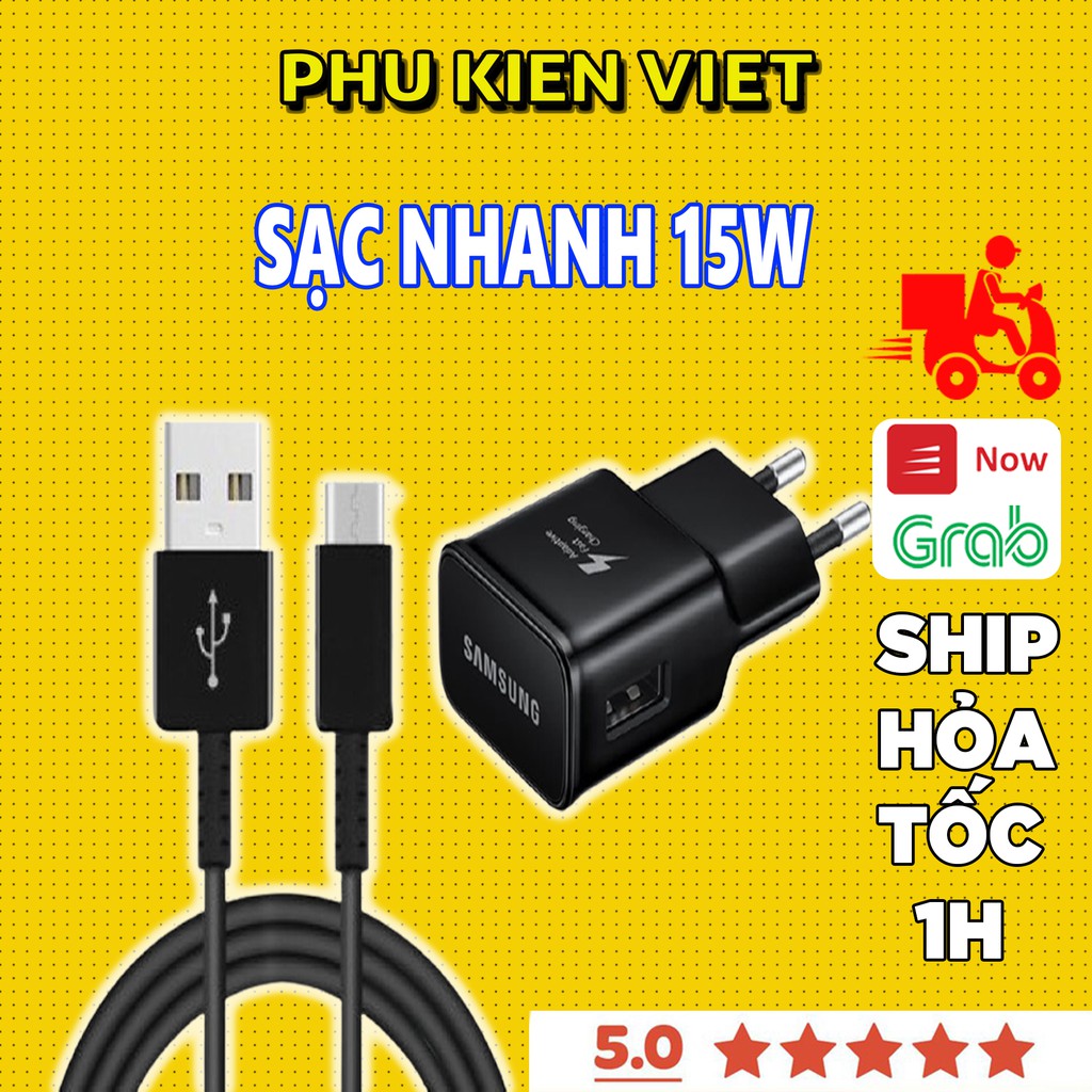 Bộ Sạc Nhanh Samsung 15W Jack Type C Zin Sạc Nhanh Chính Hãng Samsung Bảo Hành 12 Tháng - Phụ Kiện Việt