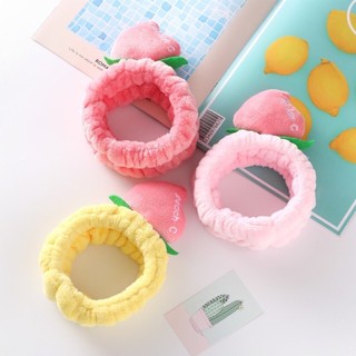 Băng đô rửa mặt quả đào 🍑 cute BD28