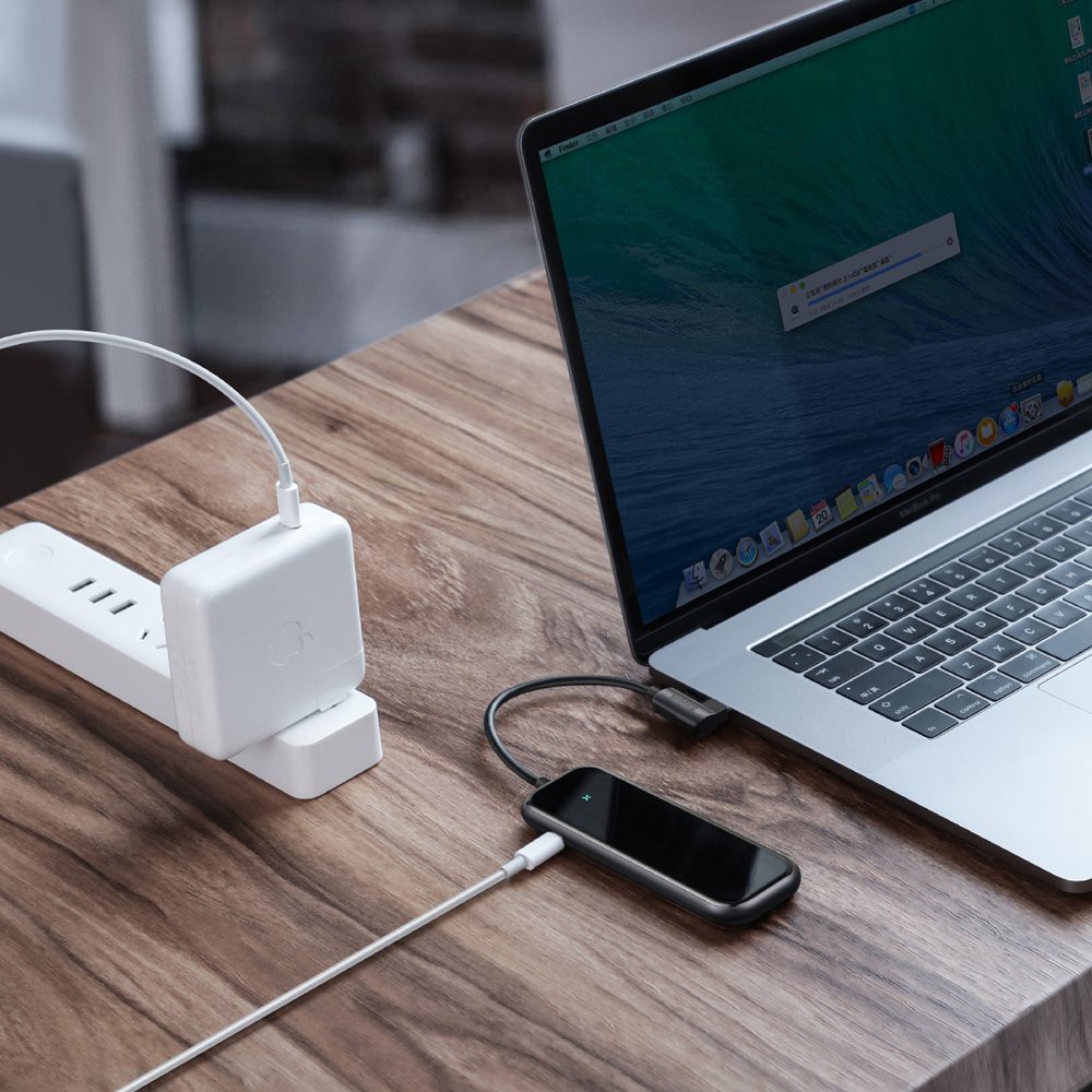 Hub chuyển đổi đa năng Baseus Multi-functional HUB Type-C to 4xUSB 3.0+PD Adapter