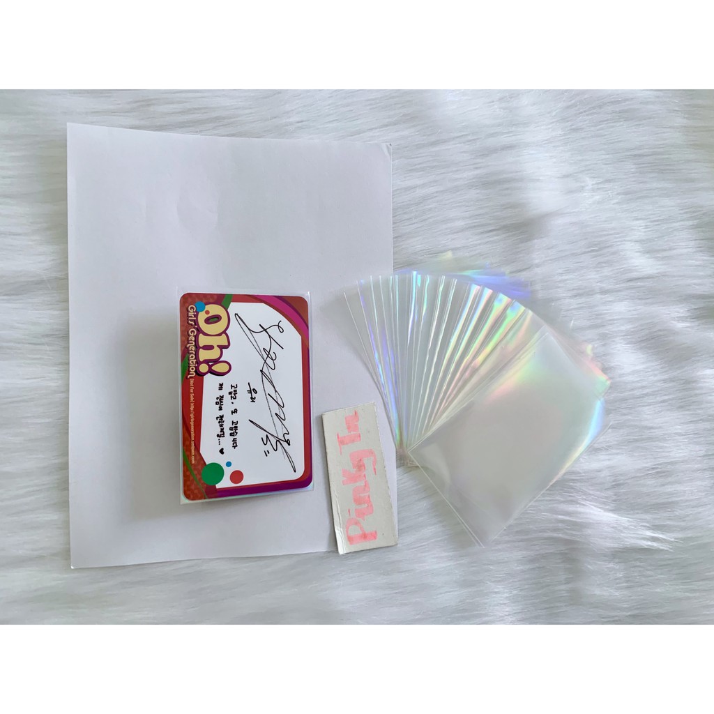Bọc Sleeves Card Hologram/Foil Cầu Vòng Standard USA Size 57x87mm - hãng MeeT của Trung