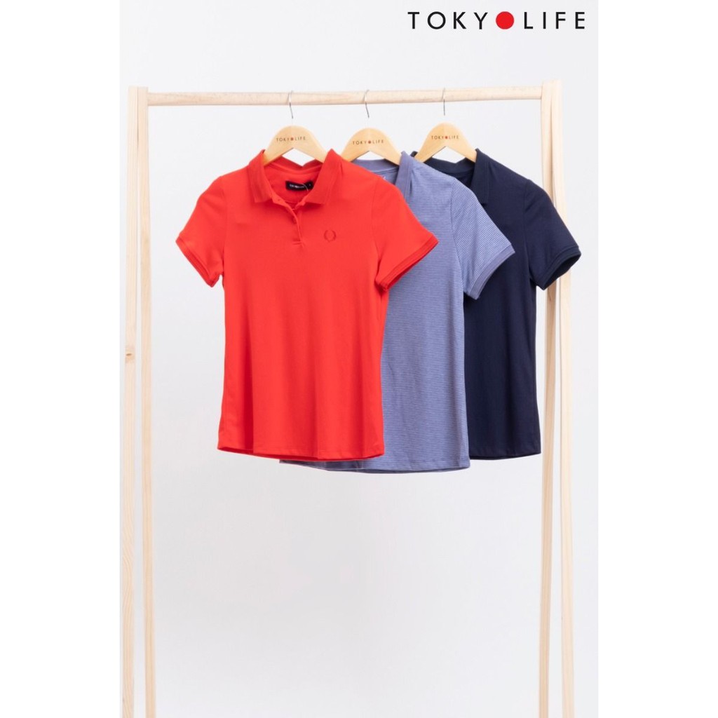 [Mã WABRTKL11 giảm 10% đơn 250K] Áo phông Polo nữ TOKYOLIFE cổ gập 1 màu I9POL501G | BigBuy360 - bigbuy360.vn
