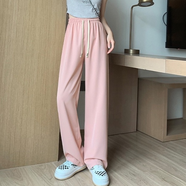 SUXI Quần Dài Ống Rộng Lưng Cao Tôn Dáng Hợp Thời Trang Hè Cho Nữ