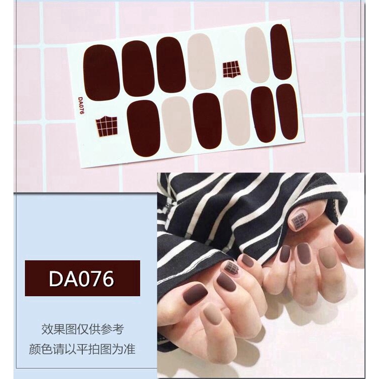 Decal dán móng chống thấm nước phong cách Hàn Quốc